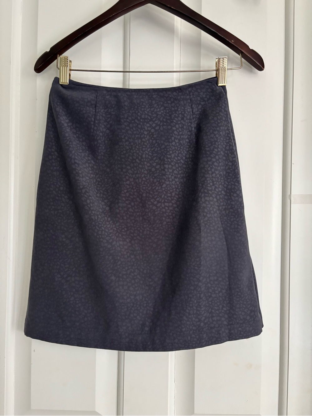 Style & Co. Dark Navy A-Line Skirt with Subtle Pattern petite 8P